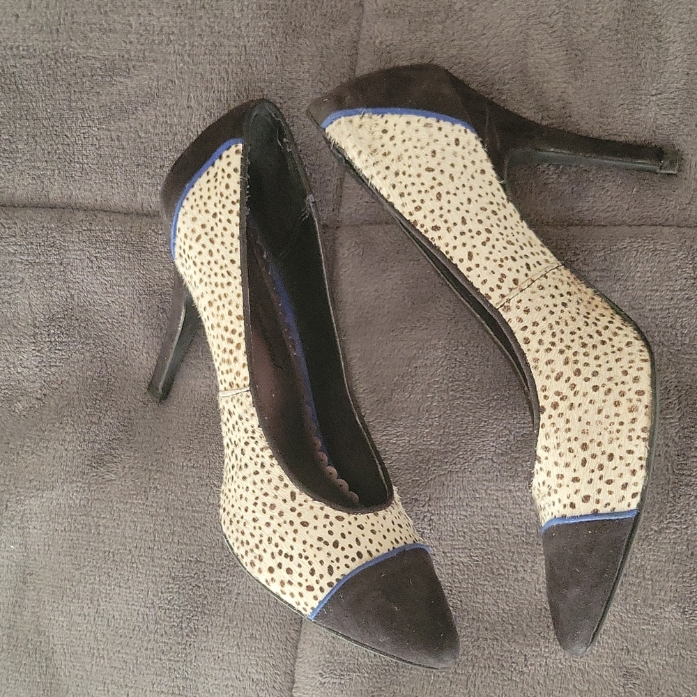 black/white pokka dot fun pumps - Picture 3 of 3